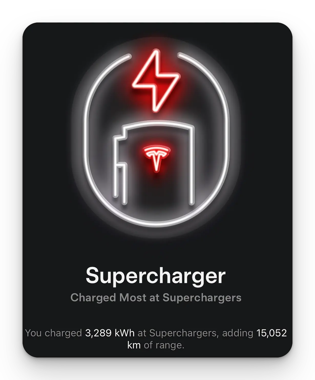 테슬라 슈퍼차저 기반 주행 거리 기록, 15052km 주행 데이터