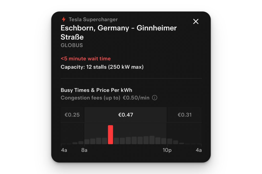 독일 테슬라 슈퍼차저 요금표